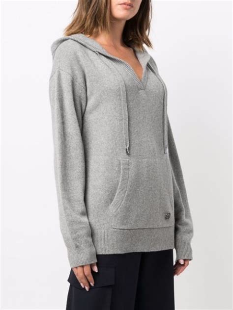 michael kors knit sweater black hooded|Michael Kors sweatsuits.